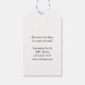 Business Bee Customer Bedankt Cadeaulabel (Achterkant)