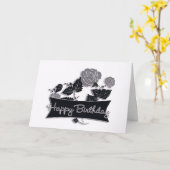 Business Birthday Kaart, Executive Birthday Kaart (Gele Bloem)