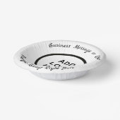 Business Birthday Wedding Afstuderen Logo Foto Papieren Kommen (Gebogen)