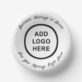 Business Birthday Wedding Afstuderen Logo Foto Papieren Kommen (Voorkant)