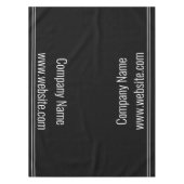 Business Black and White Company Name Sjabloon Tafelkleed (Voorkant)