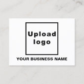 Business Black and White Design Discount Kaart Kortingskaartje (Achterkant)