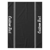 Business Black and White Script Text Sjabloon Tafelkleed (Voorkant)