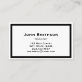 Business Black and White Your Logo Sjabloon Visitekaartje (Achterkant)