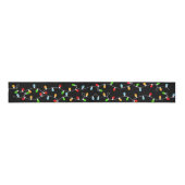 Business Black Christmas Lights Grosgrain Lint (Voorkant)