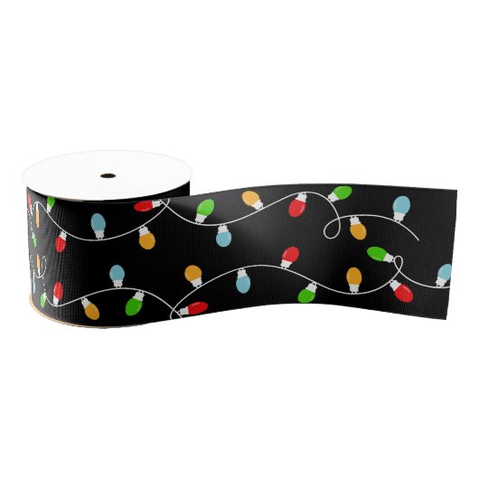 Business Black Christmas Lights Grosgrain Lint (Spoel)