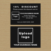 Business Black Discount Kaart Kortingskaartje