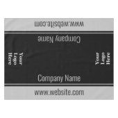 Business Black en Grey Text Sjabloon Uw Logo Tafelkleed (Voorkant (Horizontaal))