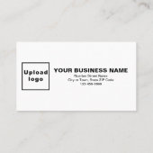 Business Black en White Flat Loyalty-Kaart Klantenkaartje (Achterkant)