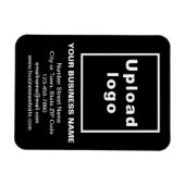 Business Black Flexible Photo Magnet Magneet (Horizontaal)