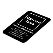 Business Black Flexible Photo Magnet Magneet (Linkerzijde)