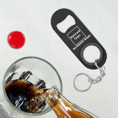 Business Black Sleutelhanger en Bottle Open Mini Flessenopener