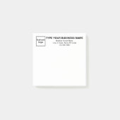 Business Black Teksten onder kop Square post Post-it® Notes (Voorkant)