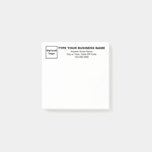 Business Black Teksten onder kop Square post Post-it® Notes (Voorkant)