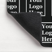 Business Black Uw Logo hier Pattern-Sjabloon Muismat (Hoek)