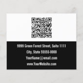 Business Black & White Sjabloon Uw Logo hier Flyer (Achterkant)