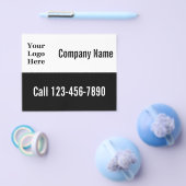 Business Black & White Sjabloon Uw Logo hier Flyer (Enkel)