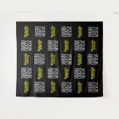 Business Black Yellow Grand Logo Wandkleed (Voorkant (horizontaal))