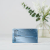 business_blauw visitekaartje (Staand voorkant)