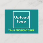 Business Blauwgroen Discount Kaart Kortingskaartje (Achterkant)