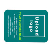 Business Blauwgroen Flexible Photo Magnet Magneet (Horizontaal)