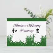 Business Blessing Ceremony, Business Blessing Inv Kaart (Staand voorkant)