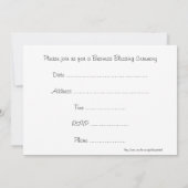 Business Blessing Ceremony, Business Blessing Inv Kaart (Achterkant)