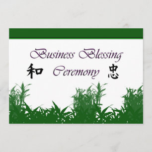 Business Blessing Ceremony, Business Blessing Inv Kaart