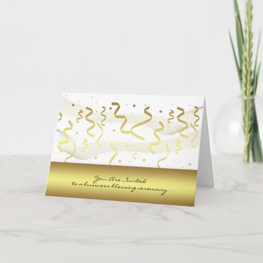 Business Blessing Invitation Kaart - U bent uitgen (Voorkant)