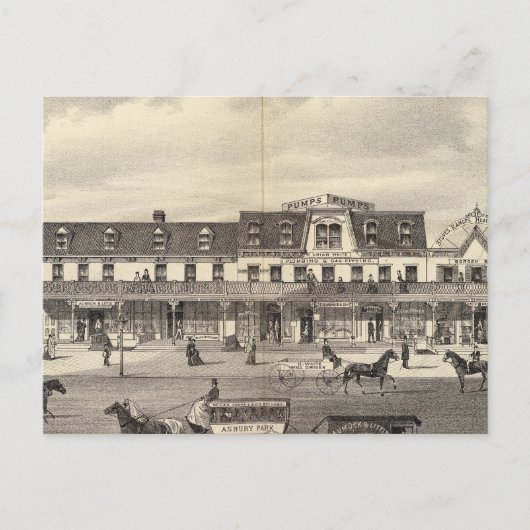 Business block, Asbury Park, New Jersey Briefkaart (Voorkant)