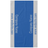 Business Blue and Grey Text Sjabloon Tafelkleed (Voorkant)