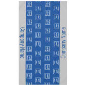 Business Blue en Grey Uw Logo hier Tafelkleed (Voorkant)