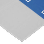 Business Blue en Grey Uw Logo hier Tafelkleed (Gekanteld)