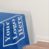 Business Blue en Grey Uw Logo hier Tafelkleed (Voorbeeld)