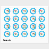 Business Blue Hartelijk dank Sticker Aangepaste Lo (Vel)