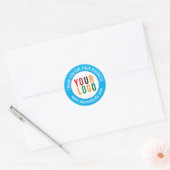Business Blue Hartelijk dank Sticker Aangepaste Lo (Envelop)
