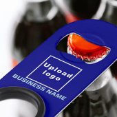 Business Blue Sleutelhanger en Bottle Open Mini Flessenopener