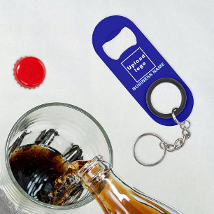 Business Blue Sleutelhanger en Bottle Open Mini Flessenopener