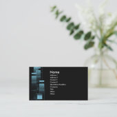 business bluebox visitekaartje (Staand voorkant)