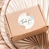 Business Boho Botanical Bedankt voor uw bestelling Ronde Sticker