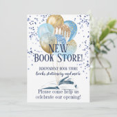 Business Book Store Lancering Kaart (Staand voorkant)