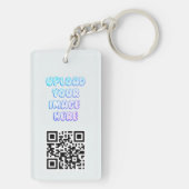 Business Brand and QR Code Logo Keychain (achterkant)