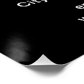 Business Brand Black Glossy Poster (Hoek)