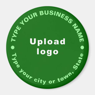 Business Brand Green Round Shape Magnet