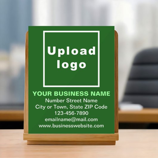 Business Brand on Green Acrylic Sign Acryl Bord