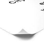 Business Brand White Glossy Poster (Hoek)