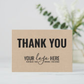 Business Branding Company Logo Kraft Bedankt (Staand voorkant)