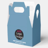 Business Branding  Dusty Blue Bedankdoosjes (Geopend)