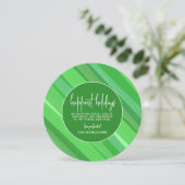 Business branding - Mod Abstract groen - Happiest Feestdagenkaart (Staand voorkant)