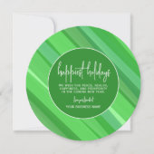 Business branding - Mod Abstract groen - Happiest Feestdagenkaart (Voorkant)
